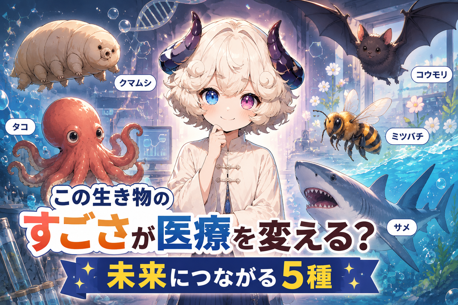 この生き物のすごさが医療を変える?未来につながる5種